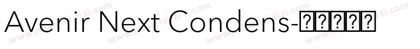 Avenir Next Condens字体转换